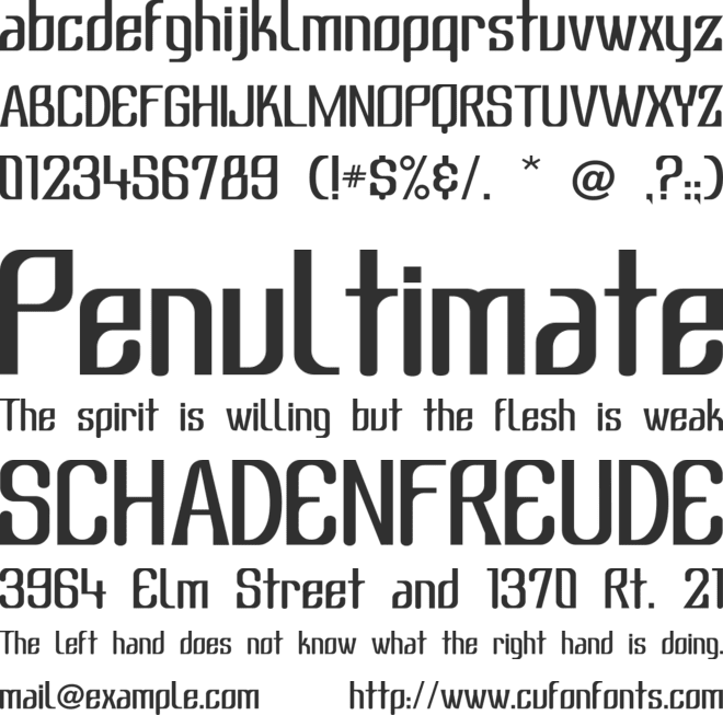 Subatonik font preview