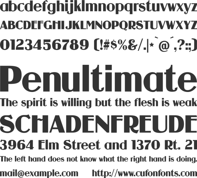 Guanine font preview