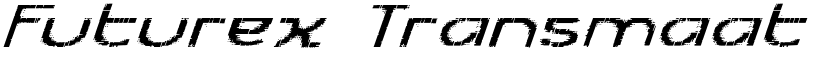 Futurex Transmaat Italic font