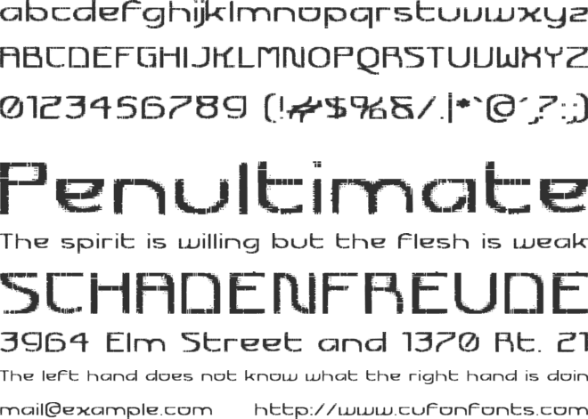 Futurex Transmaat font preview