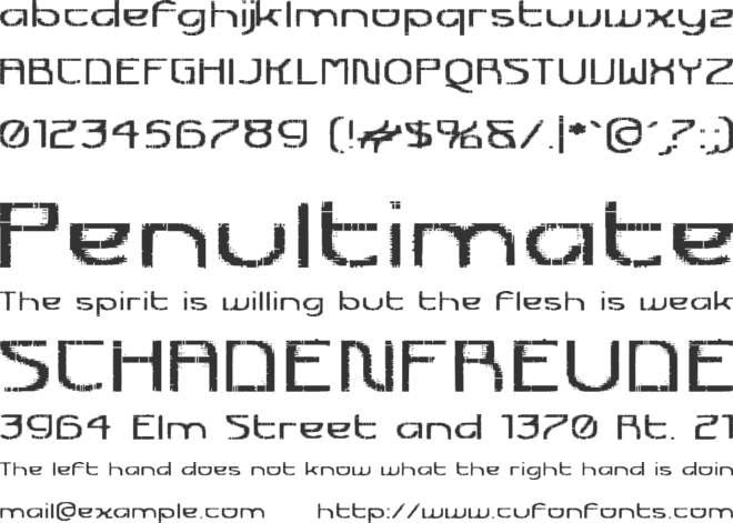 Futurex Transmaat font preview