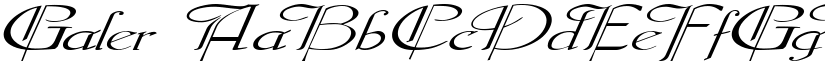 Galer font