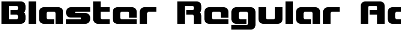 Blaster Regular font