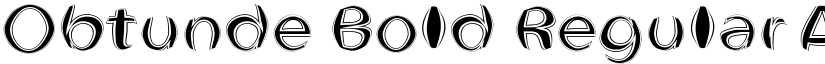 Obtunde Bold Regular font