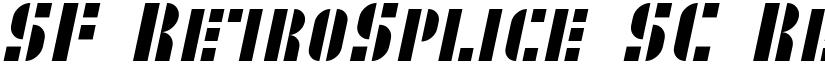 SF RetroSplice SC Regular font