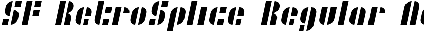 SF RetroSplice Regular font
