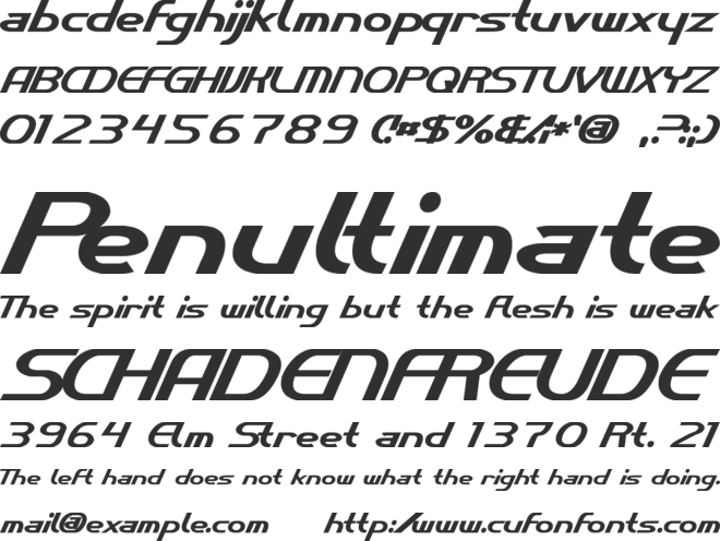 Cybertron Metals font preview