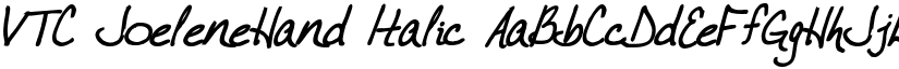 VTC JoeleneHand Italic font