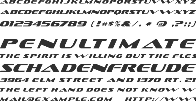 DS Sofachrome font preview