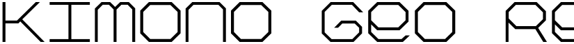 Kimono Geo Regular font