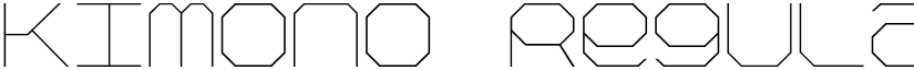 Kimono Regular font
