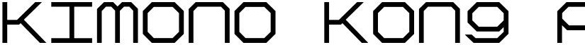 Kimono Kong Regular font