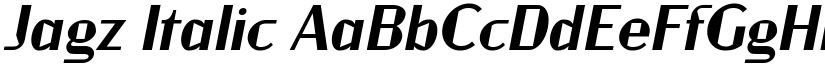 Jagz Italic font