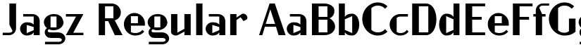 Jagz Regular font