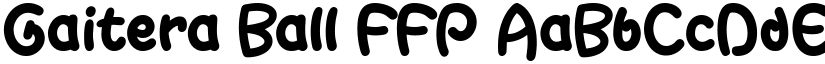Gaitera Ball FFP font