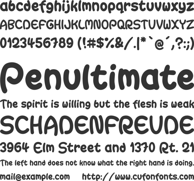 Gaitera Ball font preview