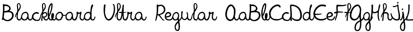 Blackboard Ultra Regular font