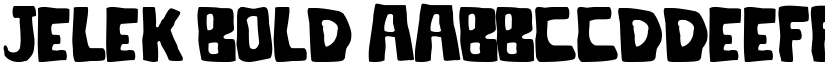 Jelek Bold font