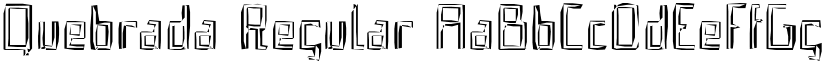 Quebrada Regular font