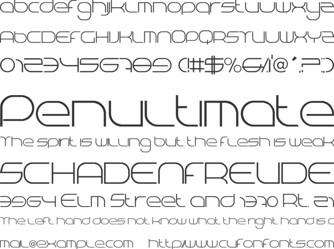 BN Niv 5000 font preview