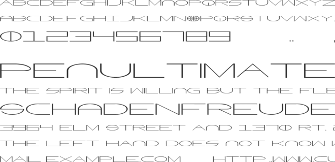 WorldNet font preview