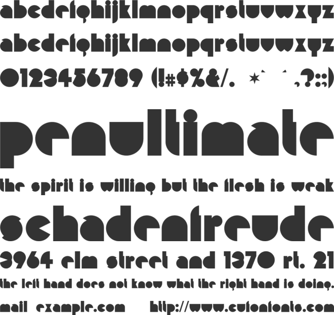 Misirlou font preview