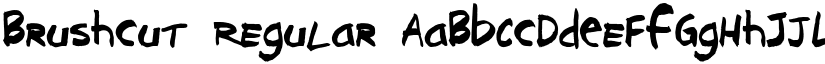 Brushcut Regular font