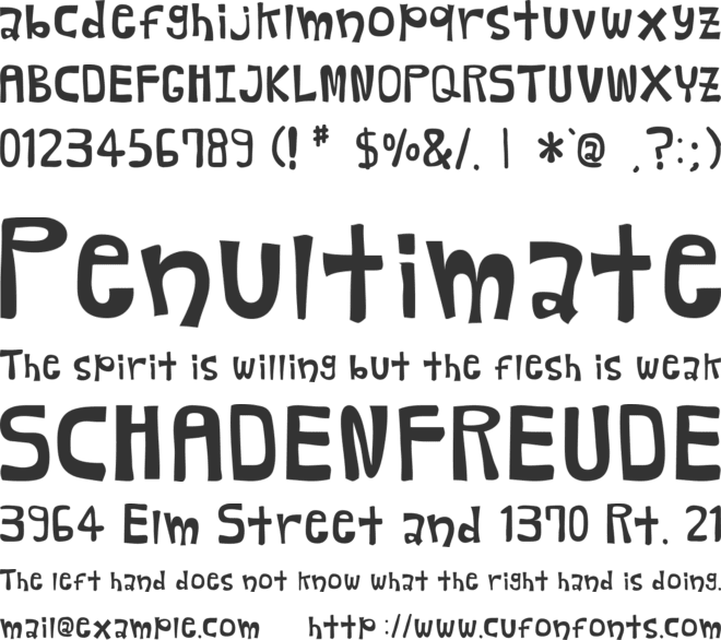 Bearz font preview