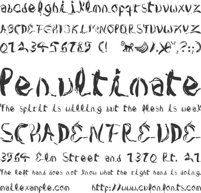 CopaBanana font preview