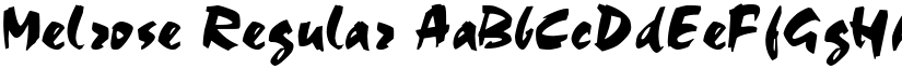 Melrose Regular font