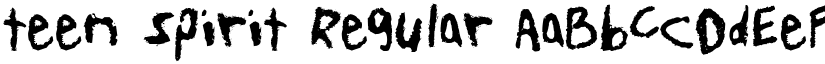 teen spirit Regular font