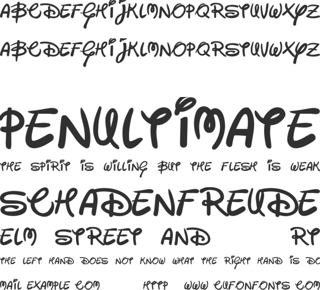 Walter font preview