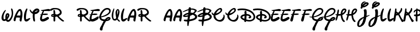 Walter Regular font