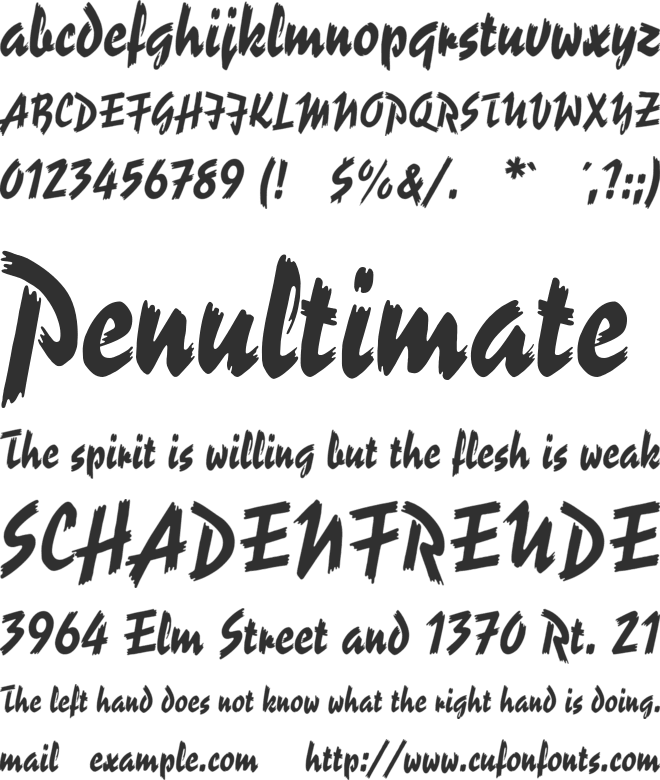 Reporter-Two font preview