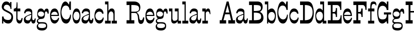 StageCoach font download