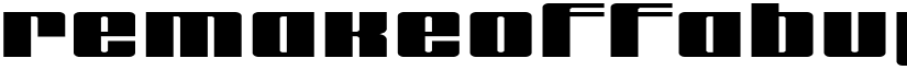 remakeoffabulous3 Bold font