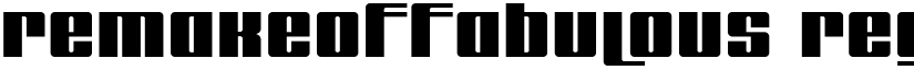 remakeoffabulous Regular font