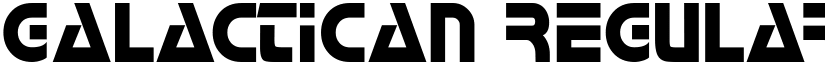 Galactican Regular font
