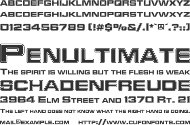 Bad font preview