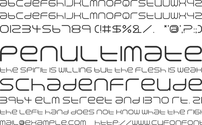 Creaminal font preview