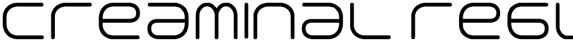 Creaminal Regular font
