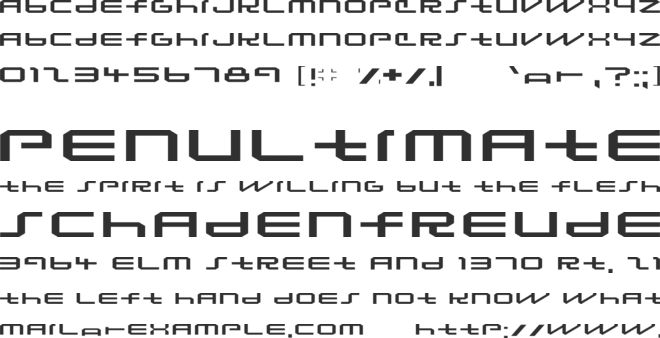 Lunasequent font preview