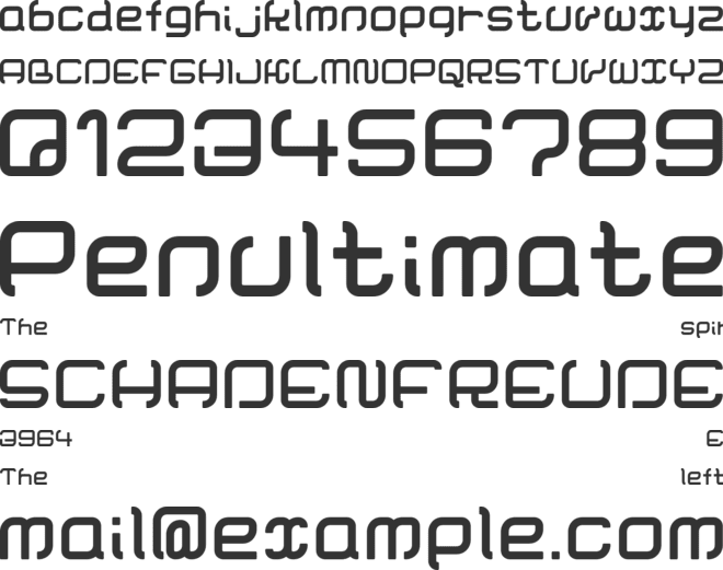 Cornering font preview