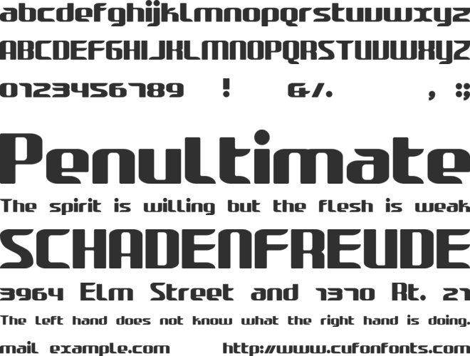 Decipher font preview