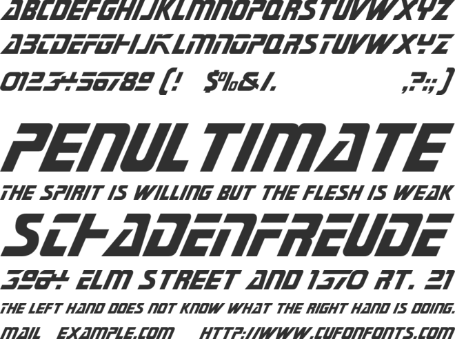 Generations font preview