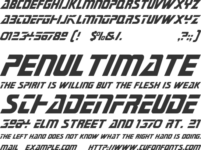 Generations font preview