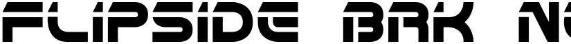 Flipside BRK Normal font
