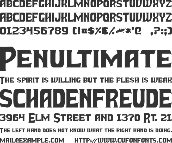 Battle Beasts font preview