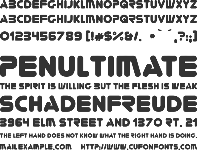 You're Gone font preview