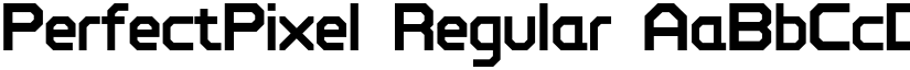 PerfectPixel Regular font